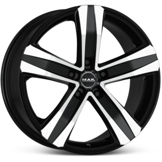 Alufelge Stone 5, 6.5x16, black mirror