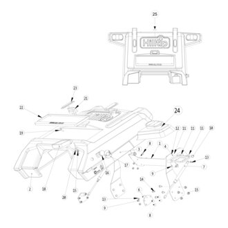 Heckabdeckung Baugruppe