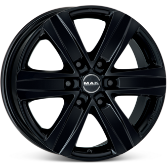 Alufelge Stone 6, 8x18, black glossy
